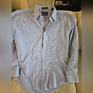 Nordstrom Blue Dress Shirt Classic Long Sleeve